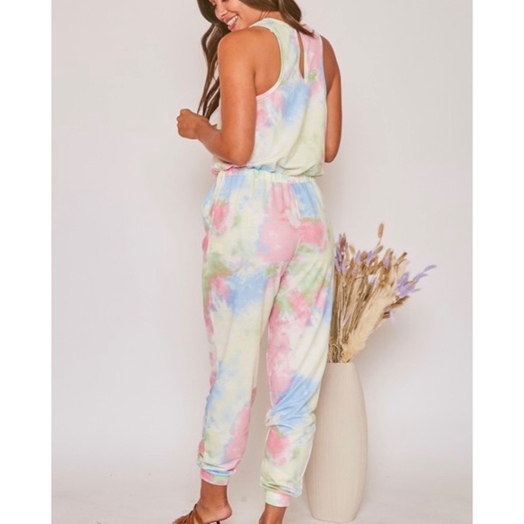 Escape The Day Tie Dye Jumpsuit - Picture 4 of 5